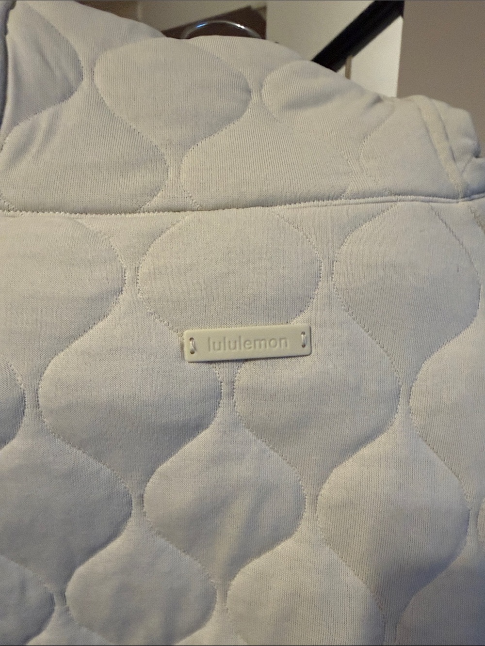 lululemon athletica Quilted Half-Zip Pullover in Off-White - Picture 3 of 3